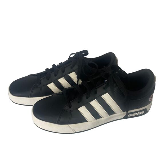 Adidas Black Sneakers Neo Label 3-Stripes Foam Insoles US Size 7 Male New - Picture 1 of 12